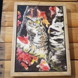Night Visitor/framed acrylic